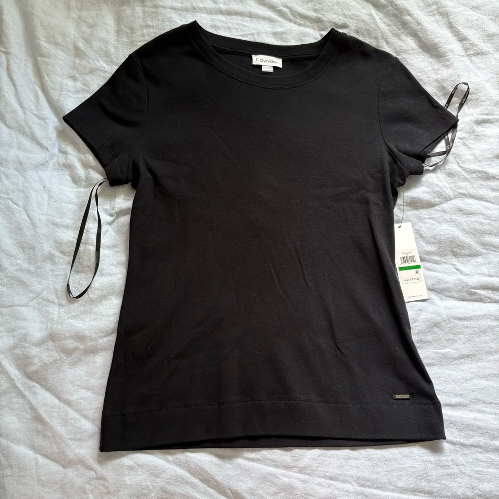 Calvin Klein Black Fitted Short Sleeve T-Shirt